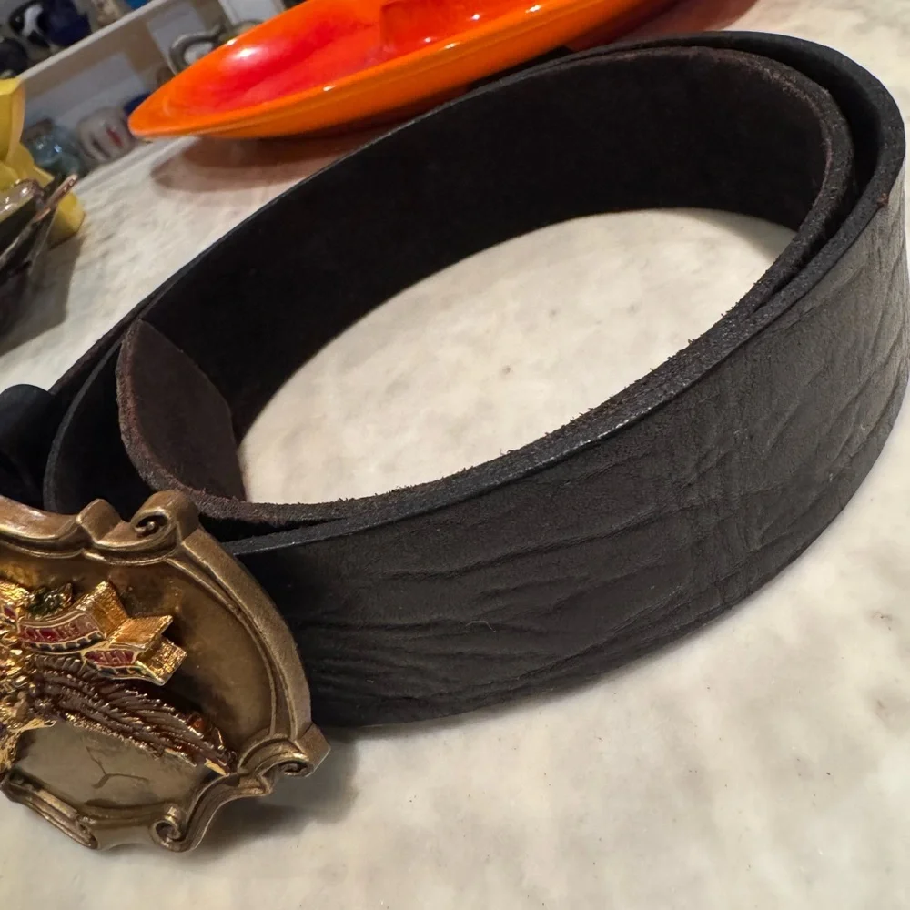 Vintage Brass Eagle Belt Buckle